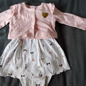 Dress with cropped jacket